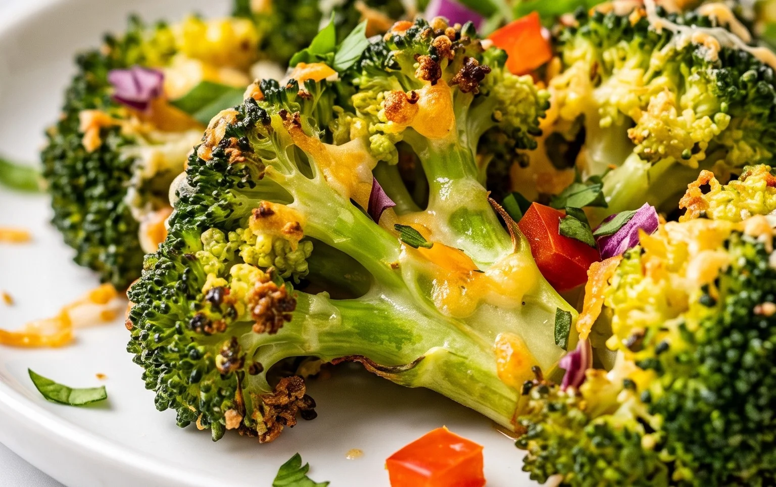 The BEST Crispy Cheese Baked Broccoli Recipe