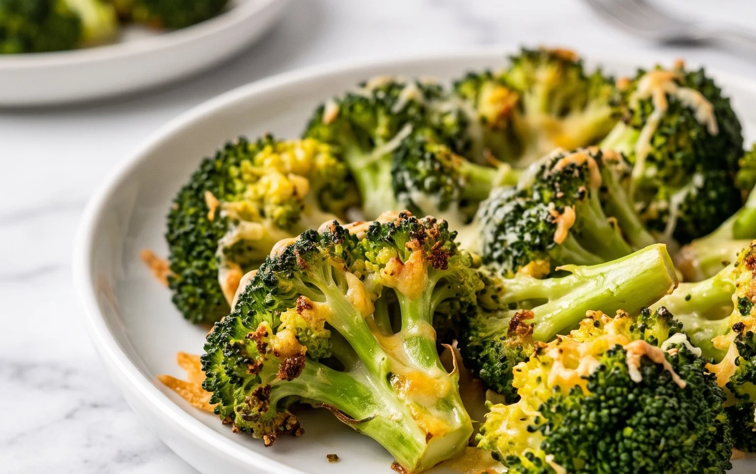 BEST Crispy Cheese Baked Broccoli Recipe